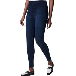 💥SALE💥SPANX PERFECT NAVY PONTE KNIT ANKLE PANT SZ L EUC